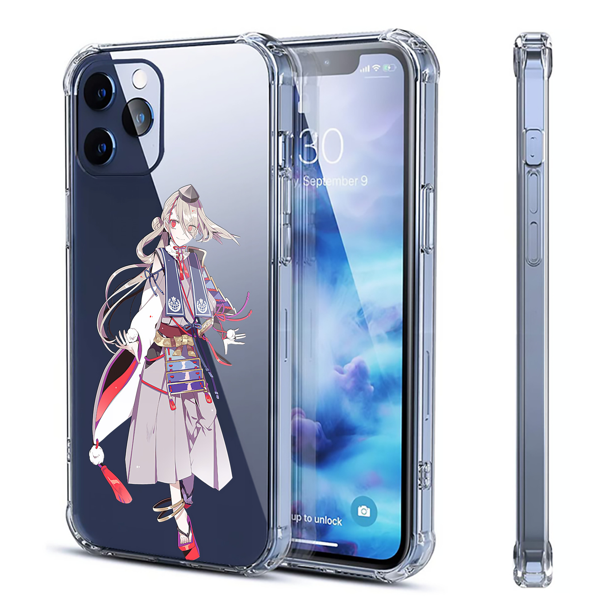 （画像用） 刀剣乱舞 Touken Ranbu 【iPhone 12シリーズ対応】透明スマホケース（クリアソフトケース）